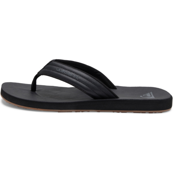 2025 Quiksilver Mens Carver Nubuck Sandals AQYL100623 - Solid Black
